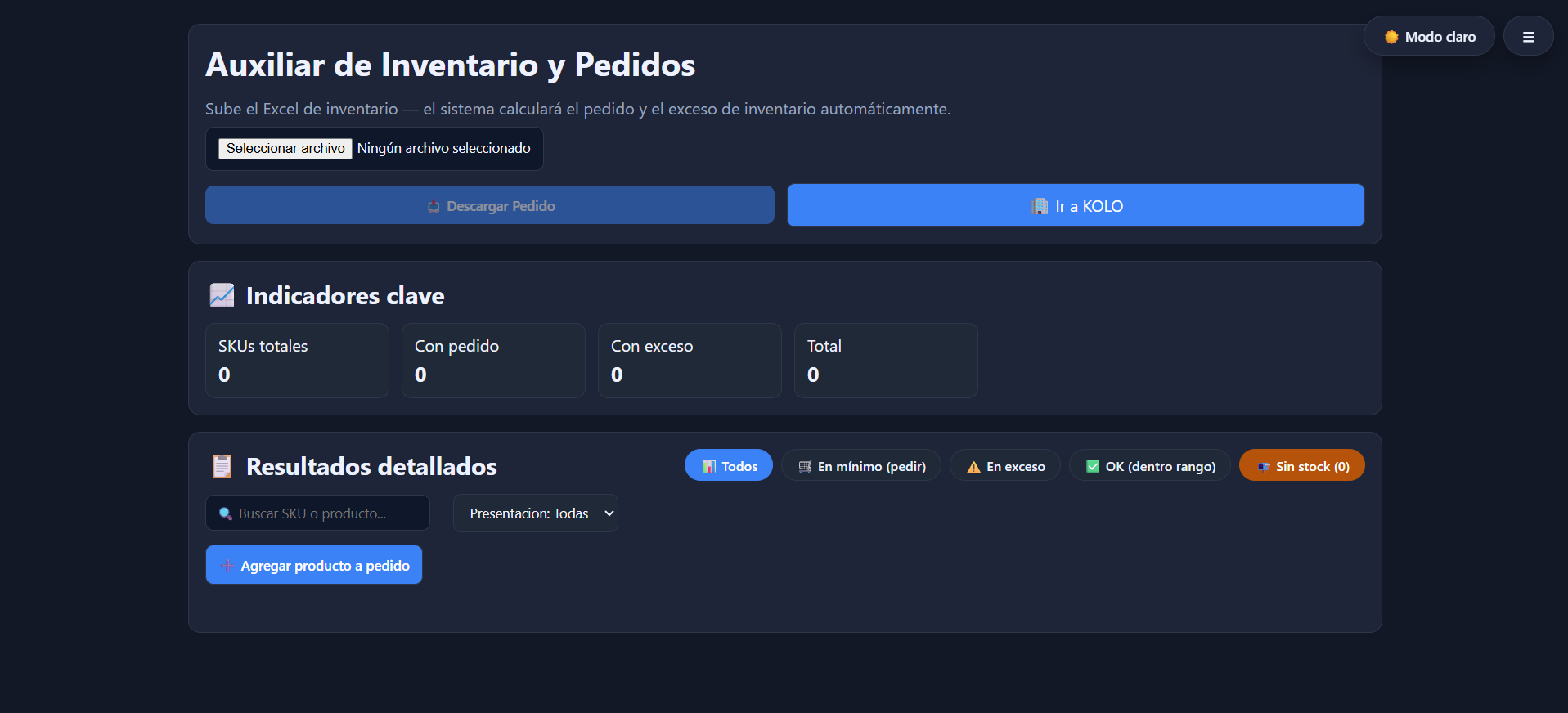 Auxiliar de Inventario y Pedidos